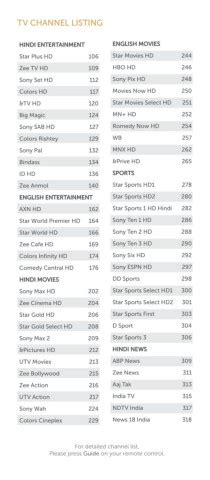 marriott tv channel guide.